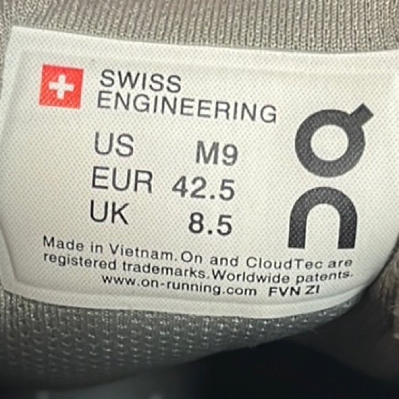 On Running Black and Gray Athletic Shoes with CloudTec Cushioning - Picture 2 of 3